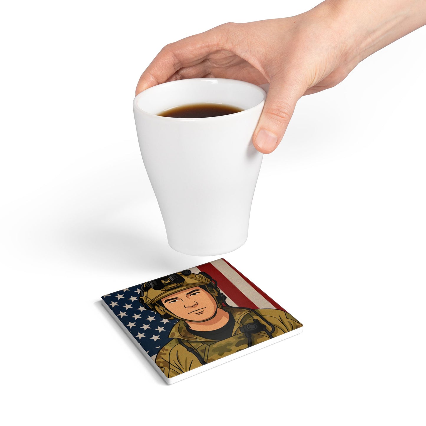 Tim C Ceramic Coaster