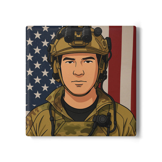Tim C Ceramic Coaster